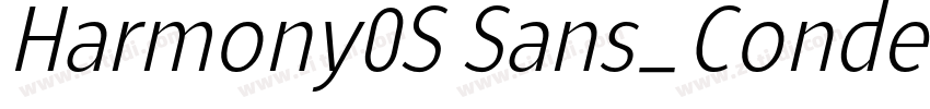 Harmony0S Sans_Conde字体转换 Harmony0S Sans_Conde字体转换